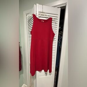 Eddie Bauer Vibrant Holiday Red Short Dress